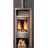 Poêle à bois Justus - ISLAND 7 - 7 kW acier gris et doré