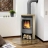 Poêle à bois Justus - TEXEL 7 - 6,5 kW acier gris pierre sable