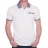 Polo Calvin Klein Blanc à manches courtes et col rayé