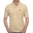 Polo manches courtes beige