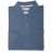 Polo manches longues Interlock Bleu azur