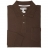 Polo manches longues Interlock Chocolat