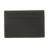 Porte-cartes simple en cuir pleine Fleur Noir