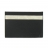 Porte-cartes simple en cuir pleine Fleur ton Noir Glacier