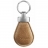 Porte clef en cuir coloris Miel Boregart