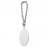 Porte clef forme ovale argent