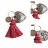 Porte-clefs rose Petits Trésors