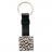PORTE CLES HOMME CARRE SIGLE - Lien Cuir Noir