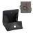 PORTE MONNAIE CUVETTE NOIR HOMME - Fermeture Pression