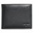 Portefeuille plat en cuir noir