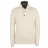 Pull Beige Col montant boutonné en coton