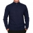 Pull Col zippé Bleu marine en laine