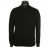 Pull col Zippé et boutonné en coton Noir