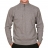 Pull Col zippé Gris perle en laine