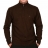 Pull Col zippé Marron <a title='Offrir du chocolat à la saint-valentin' href='http://www.familyby.com/boutiques/detailCategorie/4222' style='text-decoration:none; color:#333'><strong>chocolat</strong></a> en laine