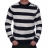 Pull marin épaule boutonnée en coton et lin
