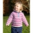 Pull réversible coton bio - Rose rayé 4-5 ans 110 cm