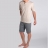 Pyjacourt col tunisien crème et gris jersey de coton