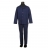 Pyjama : veste col chemise et pantalon bleu-violet rayé 100 % coton
