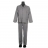 Pyjama : veste col chemise et pantalon Gris à carreaux 100 % coton