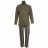 Pyjama Arthur : Tee-shirt manches longues kaki et Pantalon d'intérieur à rayures