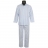 Pyjama Arthur : Veste et Pantalon d'intérieur Pilou à rayures bleues ciel et blanches