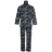 Pyjama Arthur : Veste et Pantalon d'intérieur Pilou marine à motifs Chalets de montagne