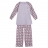 Pyjama coton bio deux pièces - Lilas