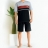 Pyjama court Athena Coton Bio col V Noir