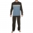 Pyjama long Athena : Tee-shirt rayé et pantalon en coton bio