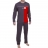 Pyjama long Athena Casual col Rond anthracite-rouge