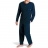 Pyjama long col boutonné en coton Commerce équitable Bio