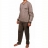 Pyjama long Interlock taupe