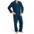 Pyjama: veste col chemise et pantalon marine