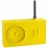 Radio Lexon Design TYKHO jaune en gomme