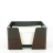 Rep'Style Cube papier <a title='Offrir du chocolat à la saint-valentin' href='http://www.familyby.com/boutiques/detailCategorie/4222' style='text-decoration:none; color:#333'><strong>chocolat</strong></a> en cuir de vachette, duo similli croco et cuir lisse