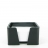 Rep'Style Cube papier noir en cuir de vachette, effet croco sur le devant