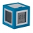 Réveil cubissimo Bleu électro-luminescent