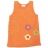 Robe chasuble laine bio - Orange 6 - 12 mois