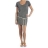 Robe manches courtes col rond