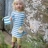 Robe tunique coton bio - Cornish Blue