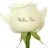 Roses fraiches imprimées Roses blanches personnalisables