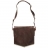 Sac besace Pampa Mixte en lin et cuir Marron-beige