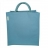 Sac en jute et coton - Turquoise