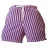 SHORT DE BAIN A RAYURES - Rose & Marine