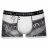 Shorty Calvin Klein imprimé noir et blanc