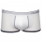 Shorty CK One blanc et gris
