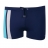 Shorty de bain bleu marine et turquoise Athena