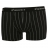 Shorty Eminence en Coton Stretch Noir, à rayures graphiques