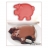 Silikomart Moule enfants - Cochon coloris pêche rose 150x120 H 30 mm